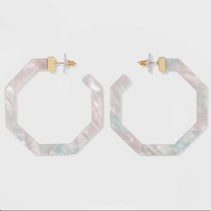 SUGARFIX by BaubleBar Resin Hoop Earrings